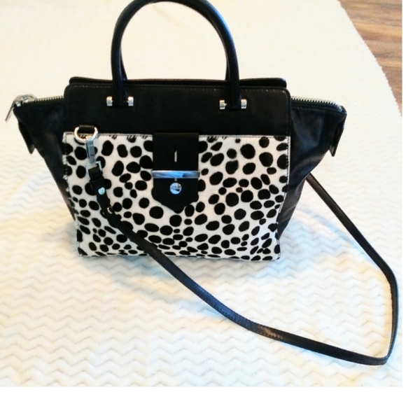 Milly Handbags - Milly Animal Print Italy LeatherTote Bag